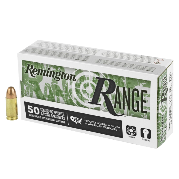 Remington Range Ammunition 9mm Luger 115 Grain Full Metal Jacket