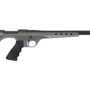 Nosler 48 Independence Pistol 15" Threaded Matte Black Barrel, Gun Metal Gray Stock Hogue Rubber Grip