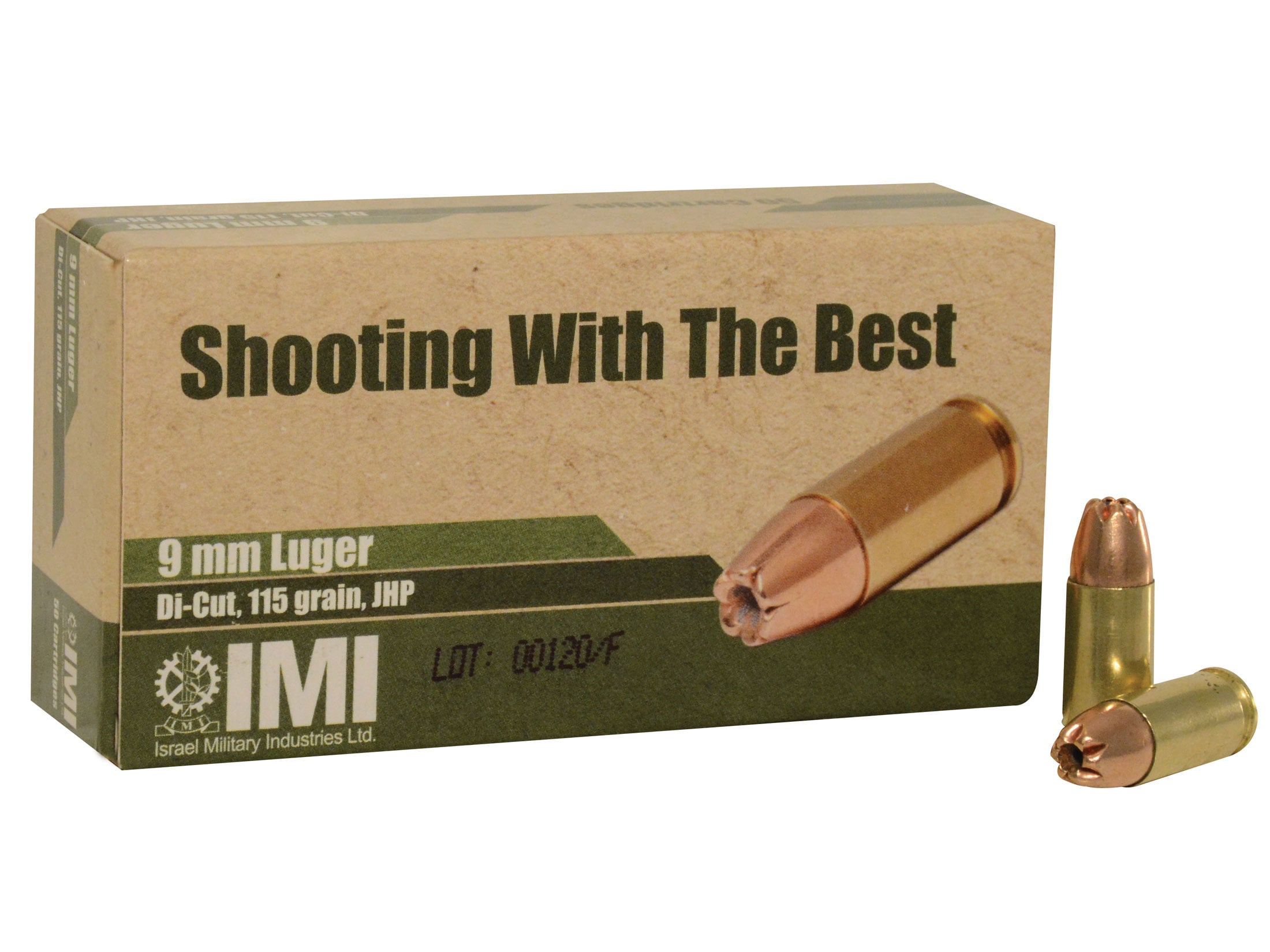IMI Ammunition 9mm Luger 115 Grain Di-Cut Jacketed Hollow Point