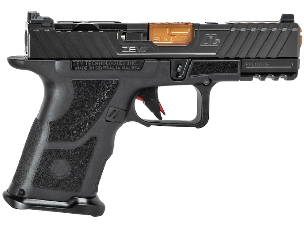 ZEV Technologies OZ-9C Hyper-Comp Semi-Automatic Pistol 9mm Luger 4" Bronze Barrel Polymer Black Frame Black Slide 15+1-Round