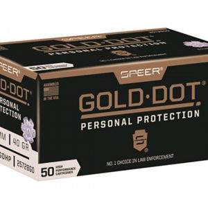 Speer Gold Dot 5.7x28mm 40 grain Gold Dot Hollow Point Centerfire Pistol Ammunition 500 rounds