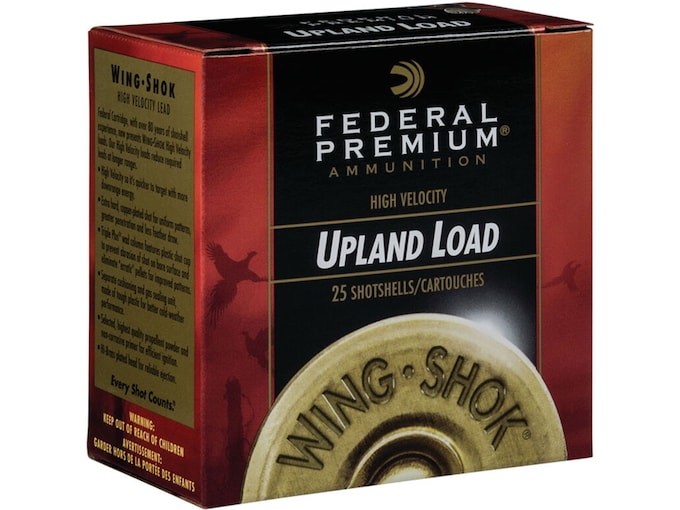 Federal Premium Wing-Shok Ammunition 28 Gauge 2-3/4" 3/4 oz Buffered Copper Plated Shot 500 rounds